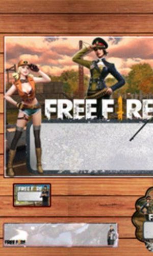ARQUIVO DE CORTE ETIQUETA ESCOLAR FREE FIRE (#2468)