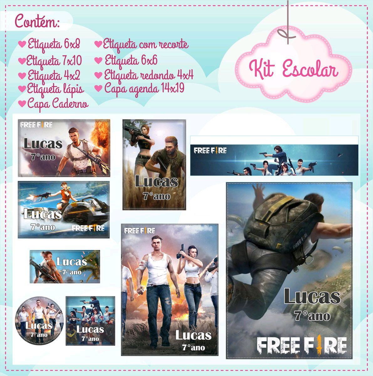 ARQUIVO DE CORTE ETIQUETA ESCOLAR FREE FIRE (#2534)