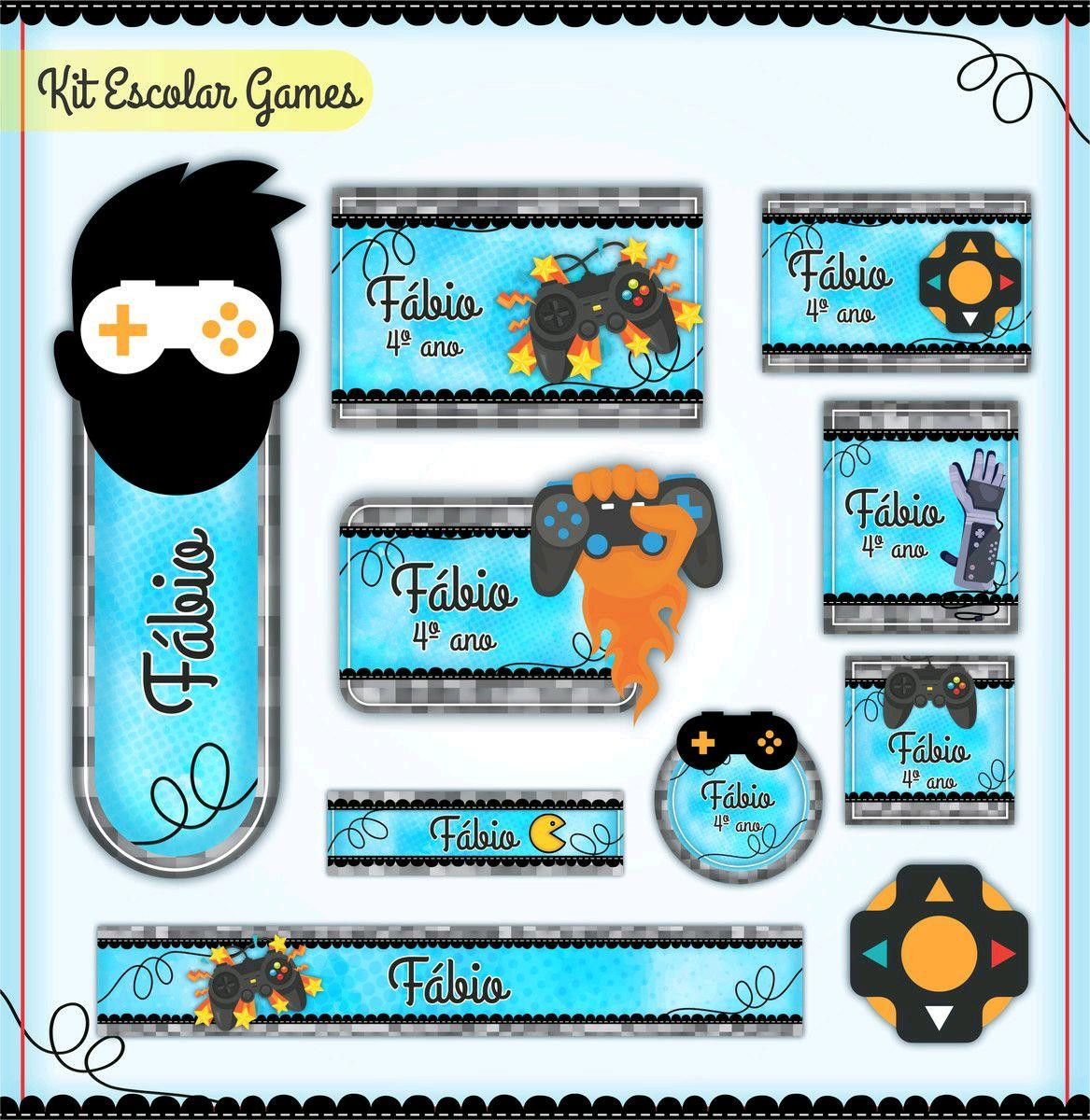 ARQUIVO DE CORTE ETIQUETA ESCOLAR GAMES (#2596)