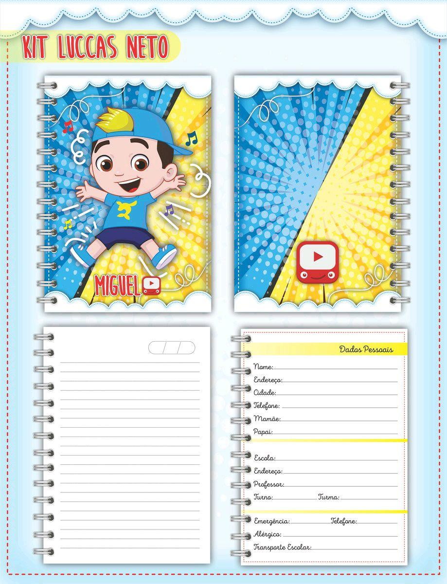 ARQUIVO DE CORTE ETIQUETA ESCOLAR LUCAS NETO MENINO (#2590) - Imagem 2