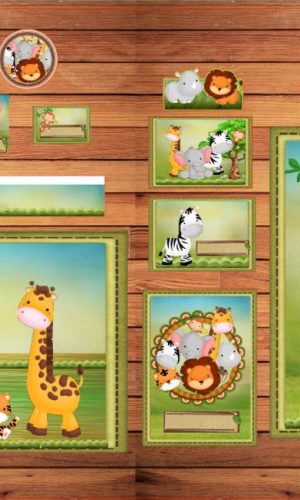 ARQUIVO DE CORTE ETIQUETA ESCOLAR SAFARI MENINO (#2426)