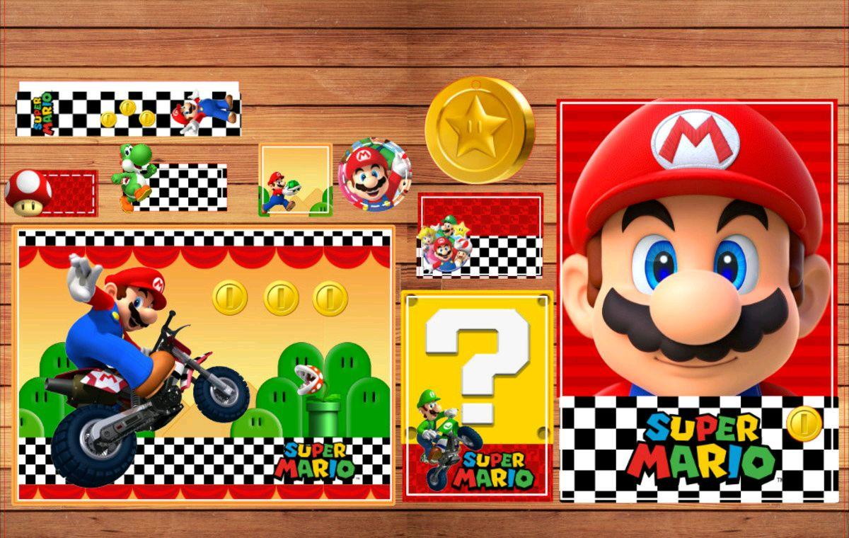 ARQUIVO DE CORTE ETIQUETA ESCOLAR SUPER MARIO BROS (#2459)