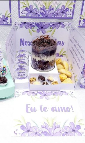 Arquivo de Corte Festa na Caixa para Mini Bolo