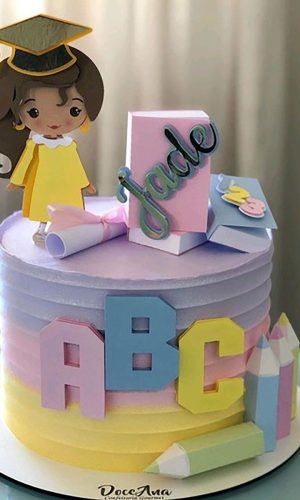 Arquivo de Corte: Formatura Abc Menina Camadas 005