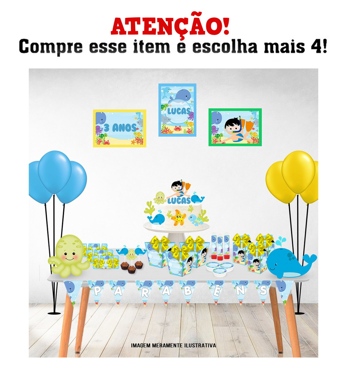 Arquivo de corte Fundo do Mar Studio e Pdf