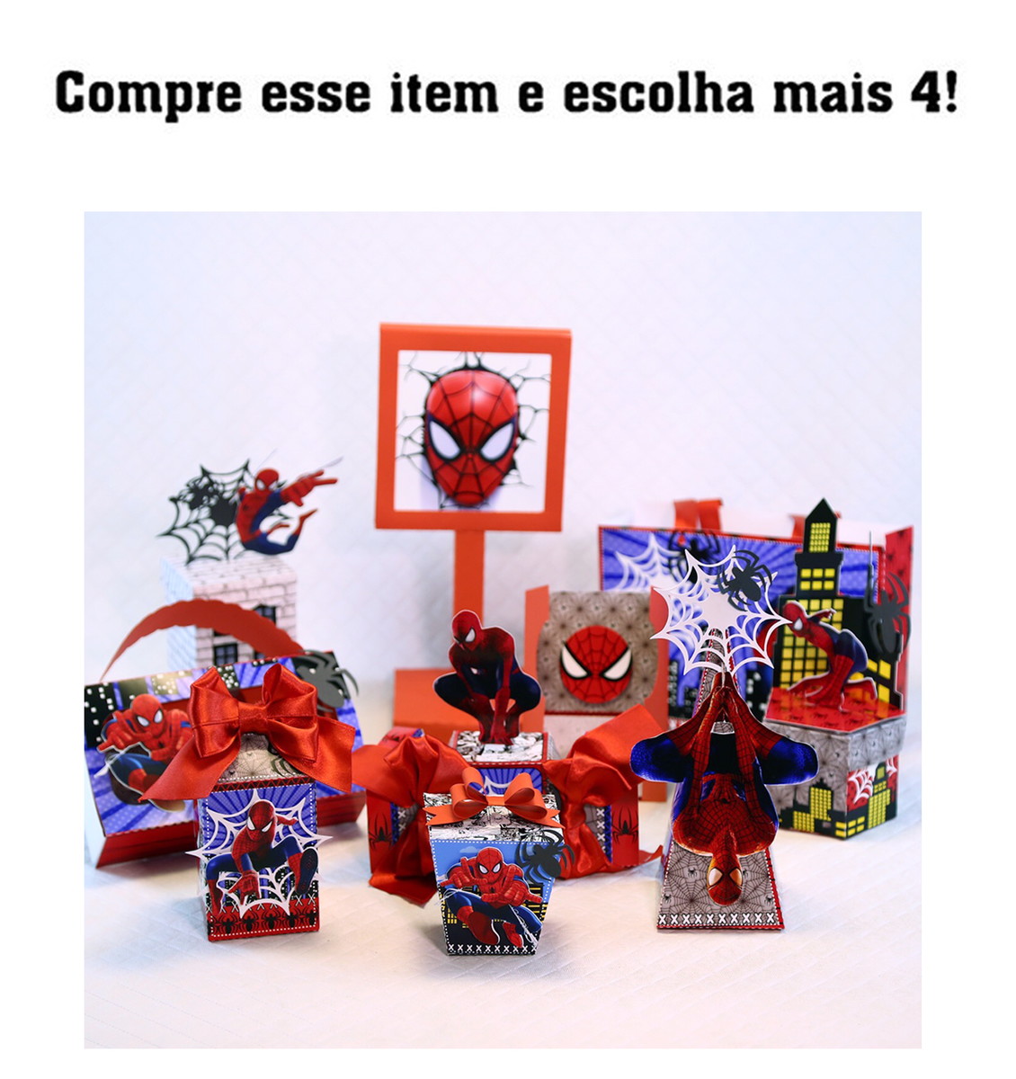 Kit c/ 5: Arquivo de corte Homem Aranha