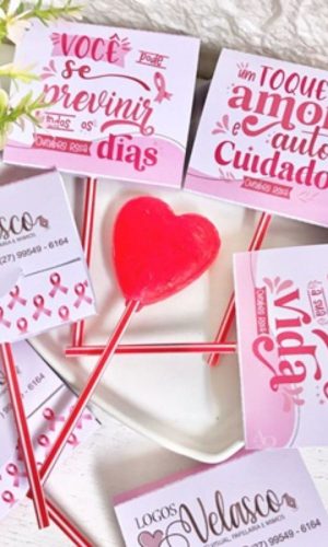 Arquivo De Corte Kit Artes Pirulito Outubro Rosa #15393