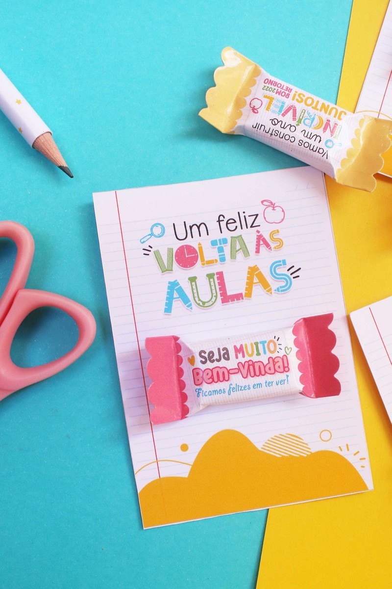 Arquivo de Corte Kit Balas e Cards Volta às Aulas #11400 - Imagem 4