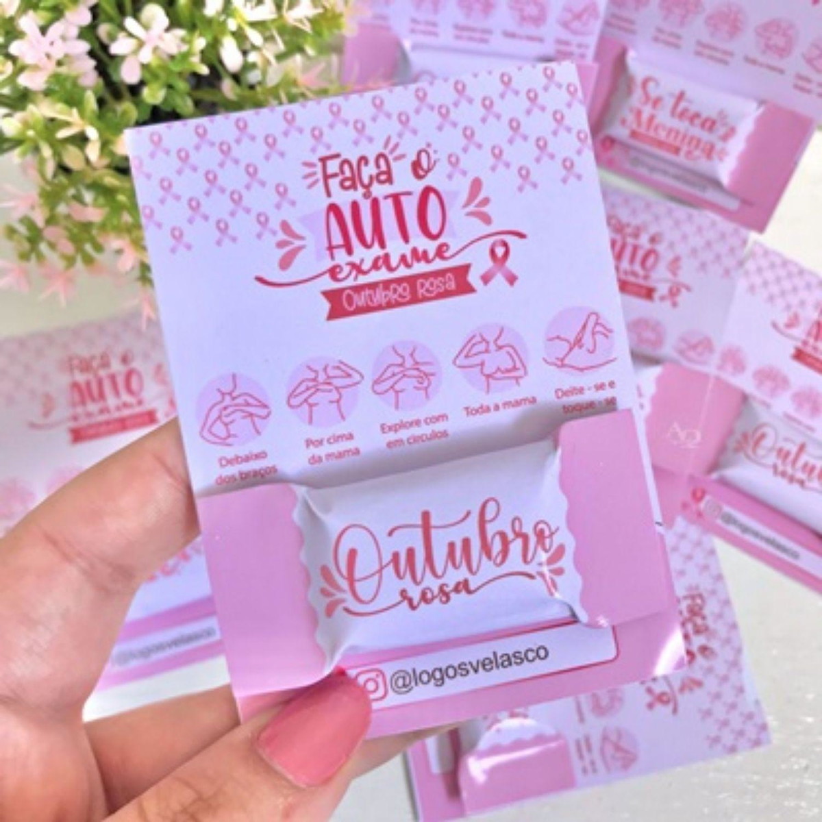Arquivo De Corte Kit Balinhas Para Card Outubro Rosa #15389 - Imagem 3