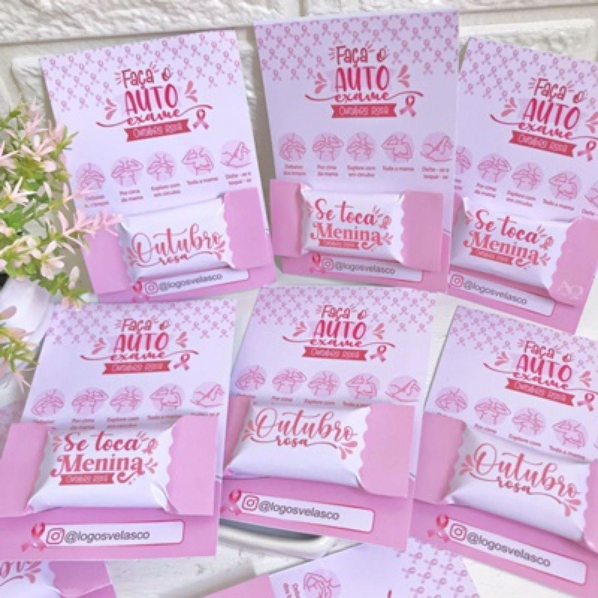 Arquivo De Corte Kit Balinhas Para Card Outubro Rosa #15389 - Imagem 5