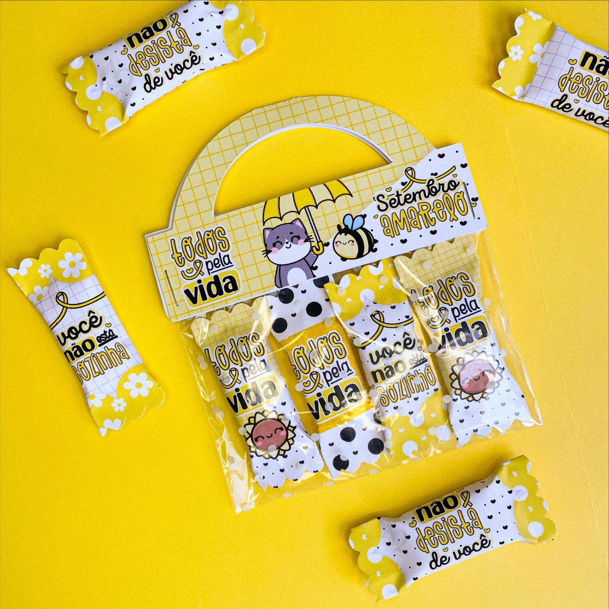 Arquivo De Corte Kit Balinhas Setembro Amarelo #15294 - Imagem 2