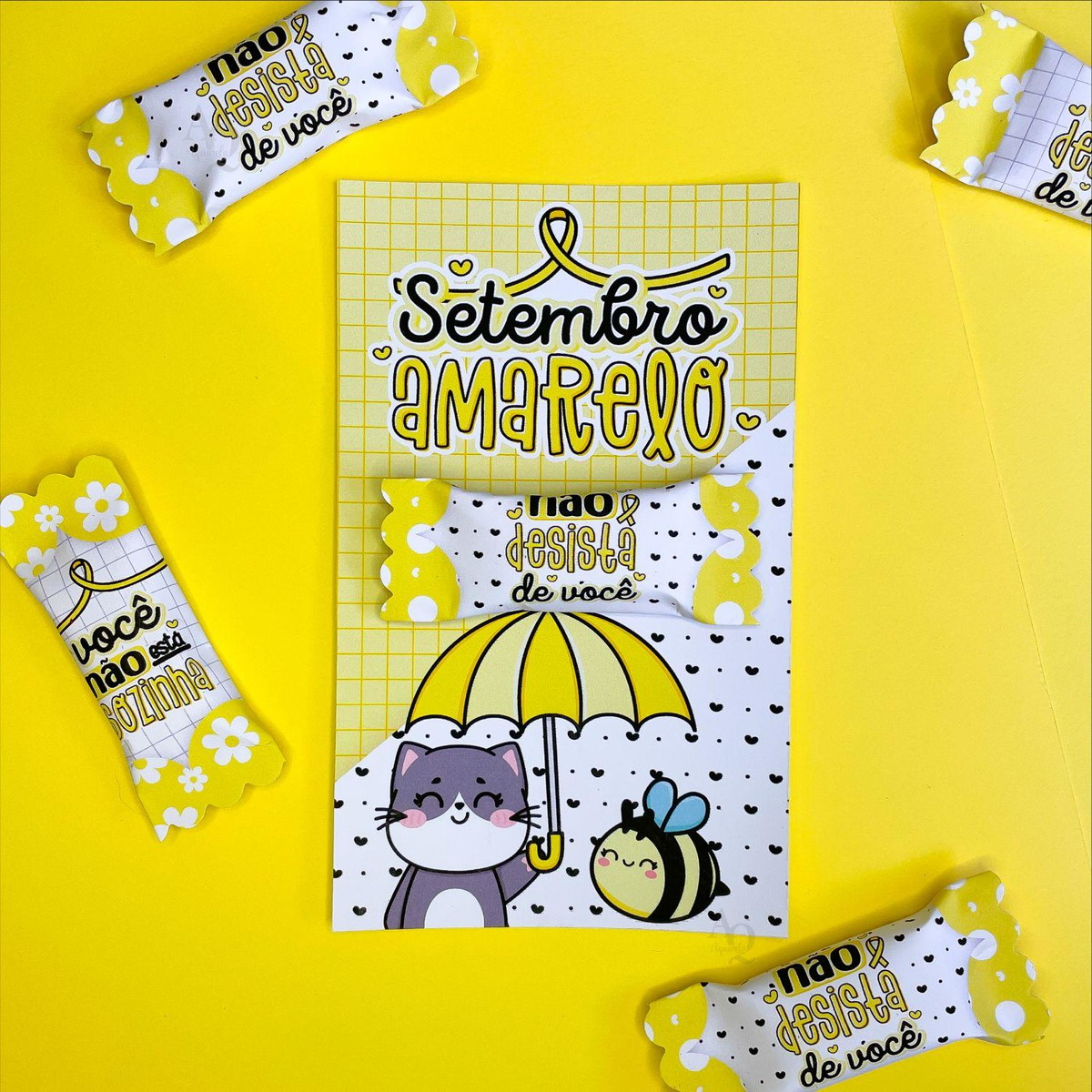 Arquivo De Corte Kit Balinhas Setembro Amarelo #15294 - Imagem 4