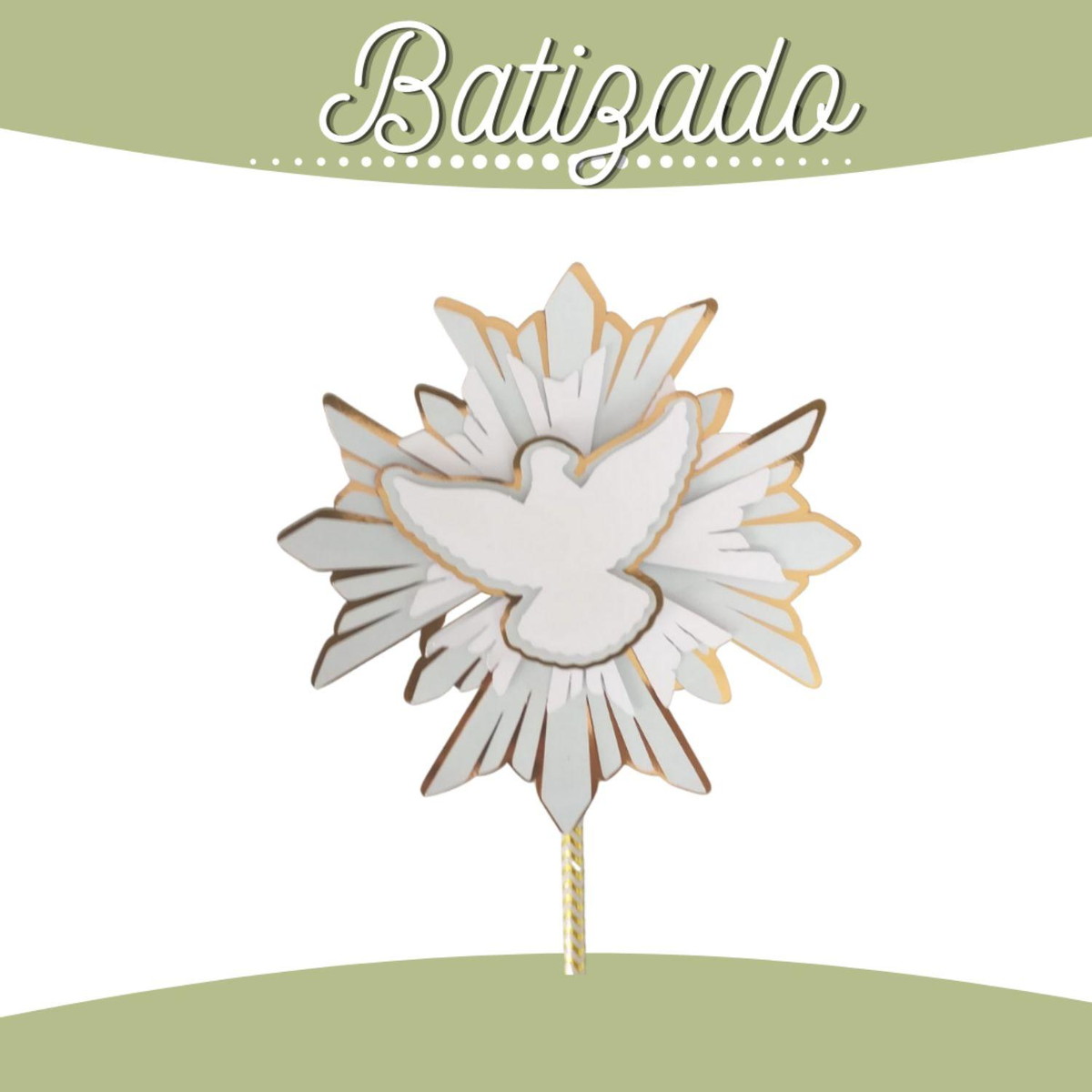 Arquivo de Corte Kit Batizado Verde #13640 - Imagem 2