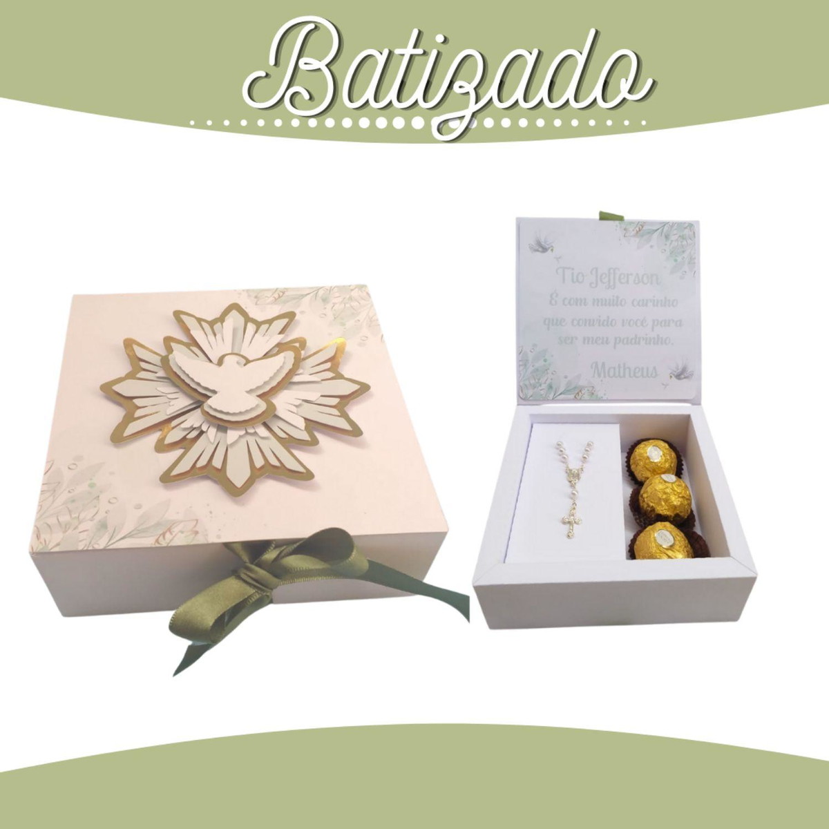 Arquivo de Corte Kit Batizado Verde #13640