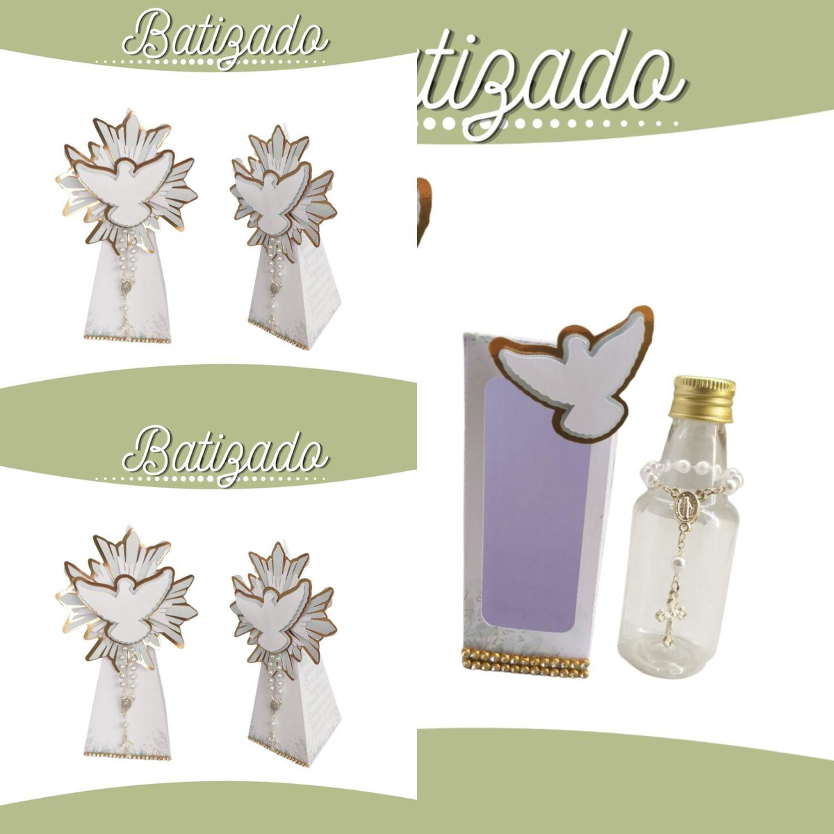 Arquivo de Corte Kit Batizado Verde #13640 - Imagem 4