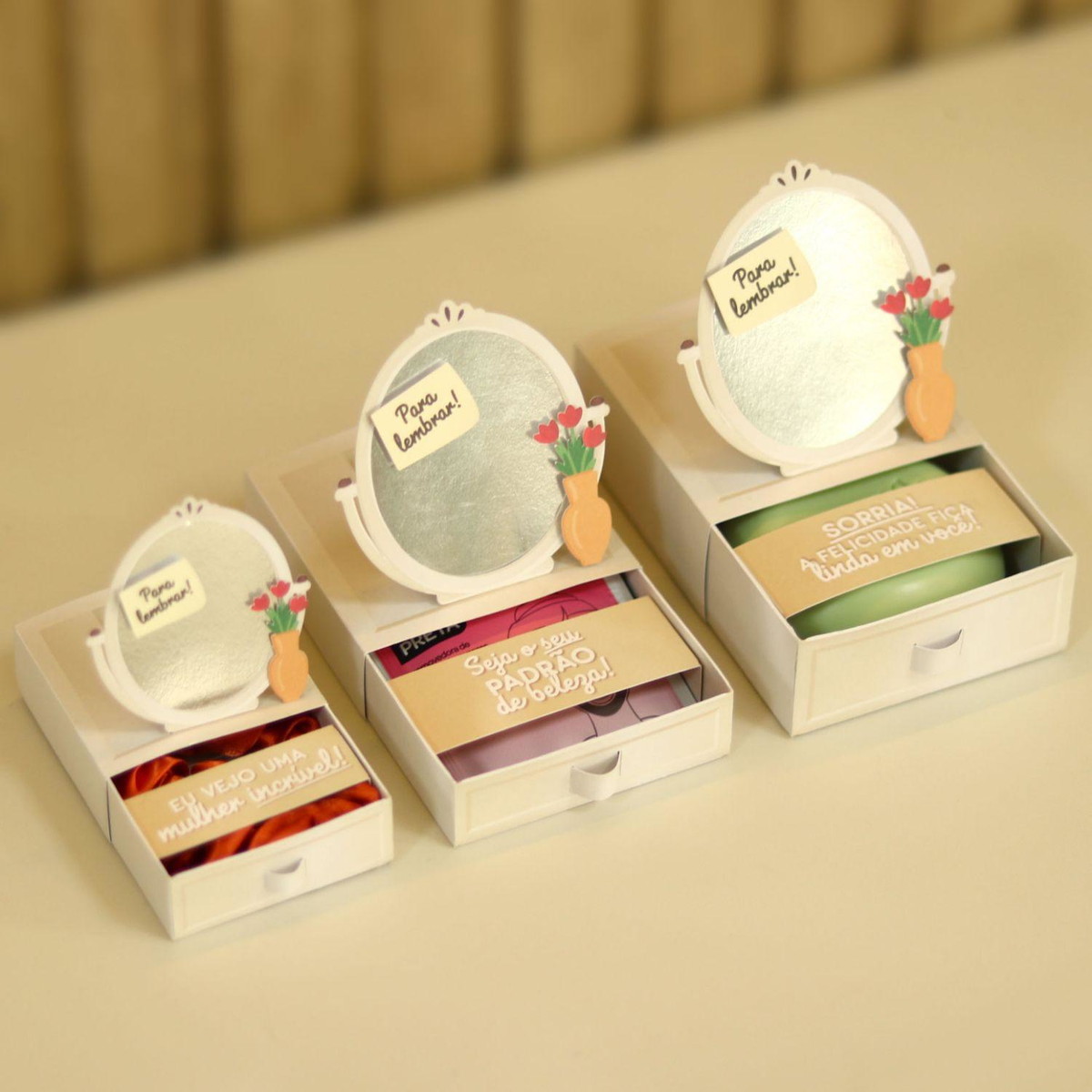 Arquivo de Corte Kit Caixas Penteadeira Dia da Mulher #15720