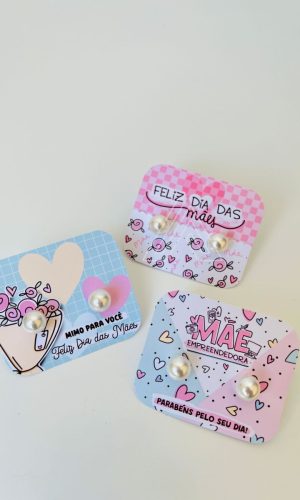 ARQUIVO DE CORTE KIT CARD PORTA BRINCOS DIA DAS MÃES #13893