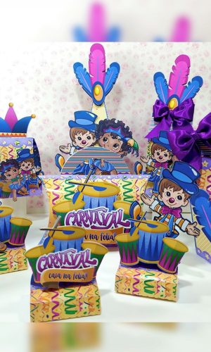 Arquivo de corte kit carnaval studio e pdf