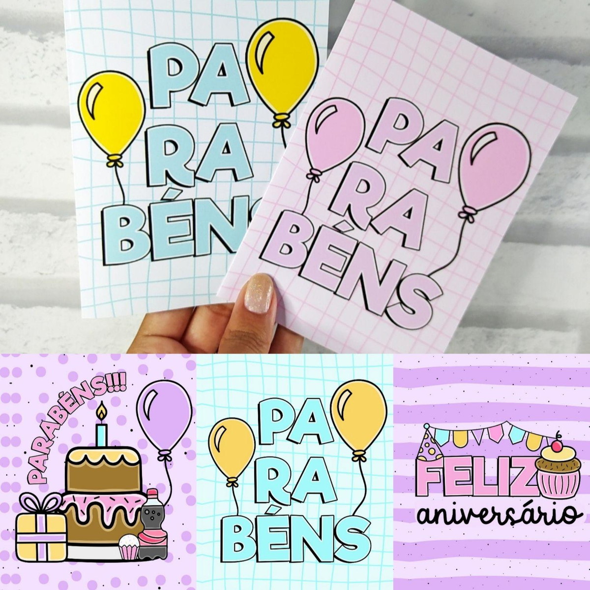 Arquivo De Corte Kit Cartões Aniversário #15277 - Imagem 3