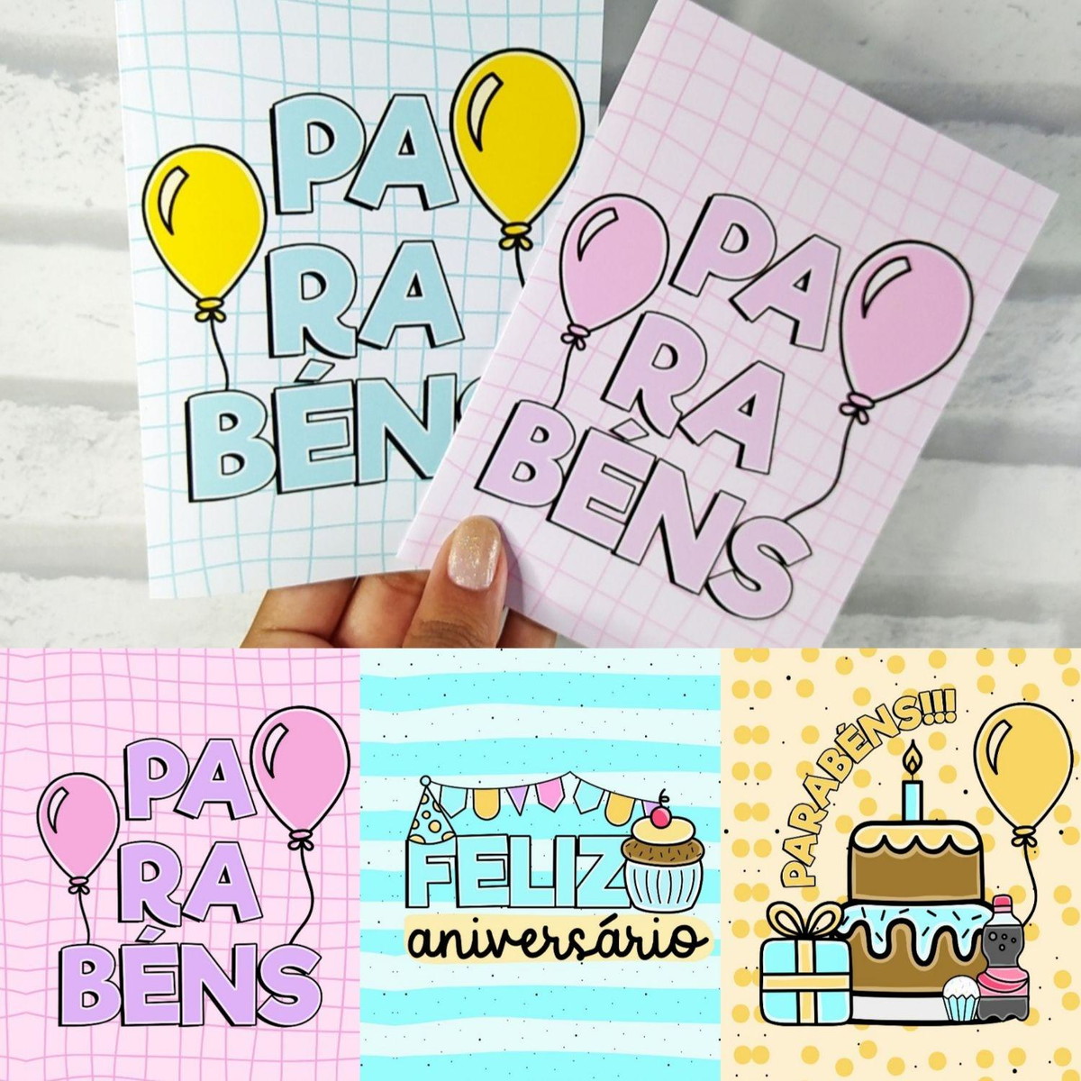 Arquivo De Corte Kit Cartões Aniversário #15277 - Imagem 2