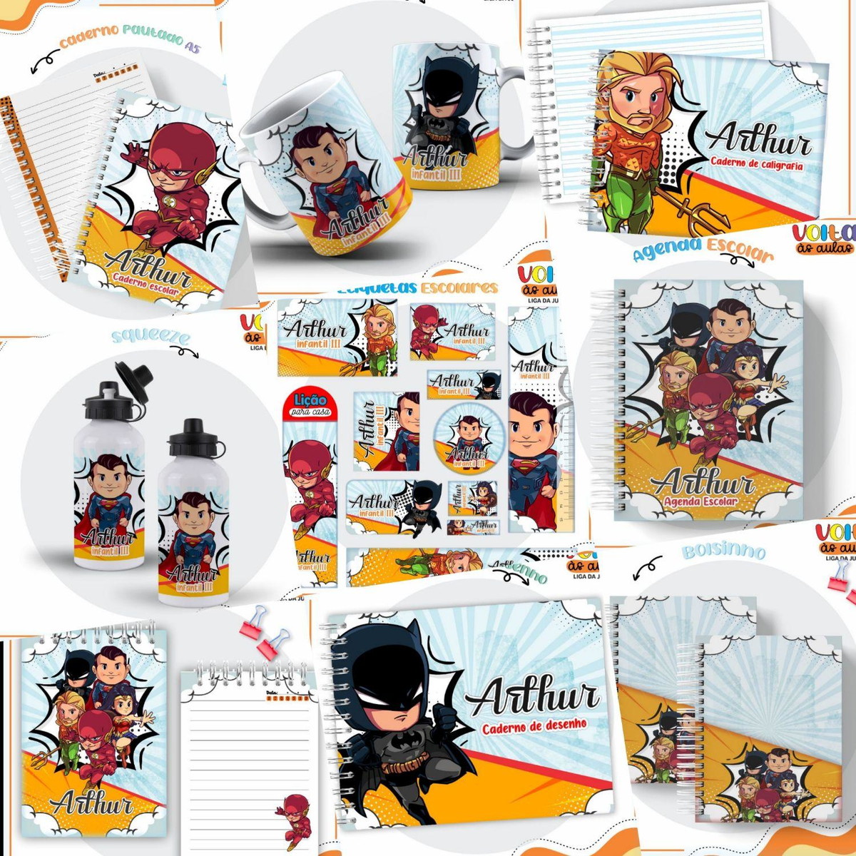 Arquivo de Corte Kit Escolar Completo Tema Vingadores #16862