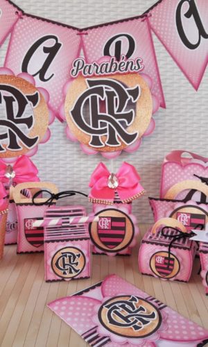 Arquivo de corte kit flamengo rosa