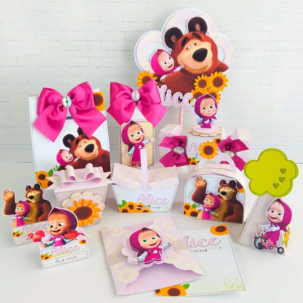 Arquivo de Corte Kit Marsha e o Urso #9077