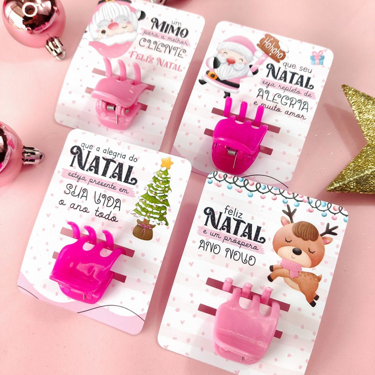 Arquivo de Corte Kit Natal Rosa Card Piranha #16562 - Imagem 4