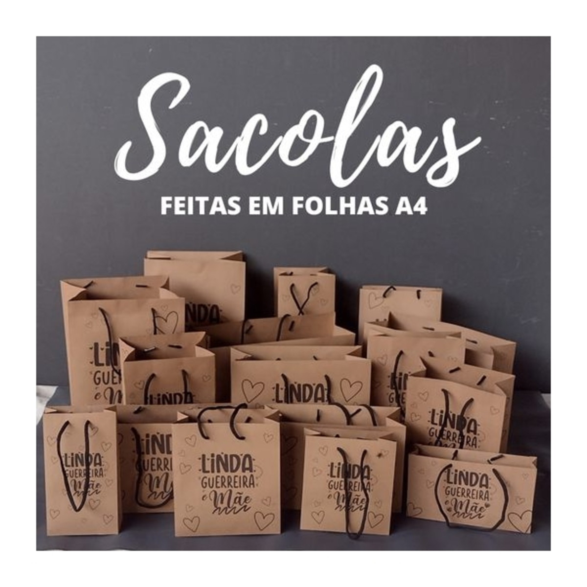 Arquivo de Corte - Kit Sacolas 1
