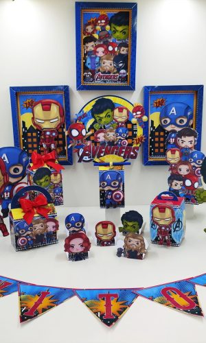 Arquivo de Corte Kit Só Um Bolinho Tema Avengers #8026