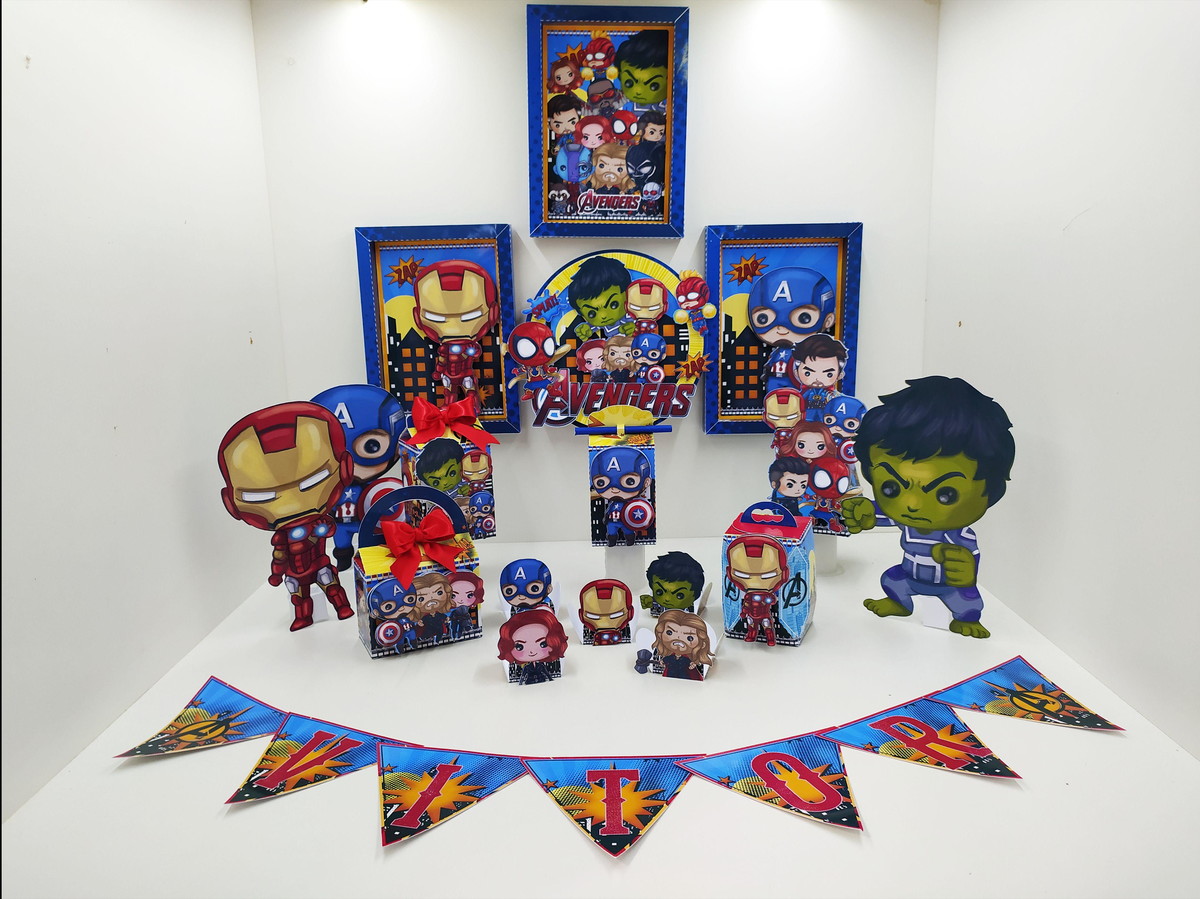 Arquivo de Corte Kit Só Um Bolinho Tema Avengers #8026