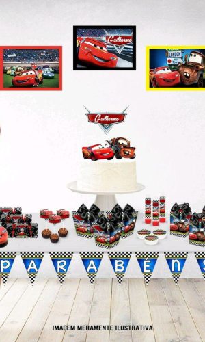 ARQUIVO DE CORTE KIT SÓ UM BOLINHO TEMA CARROS #8021