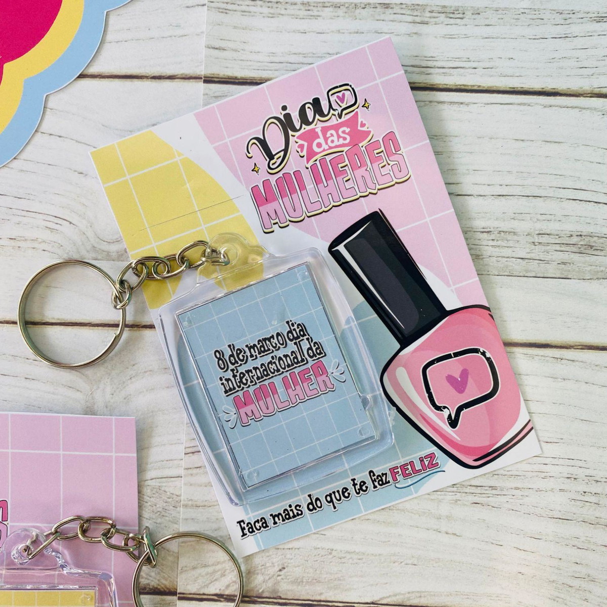 Arquivo de Corte Kit Tag + Chaveiro Dia da Mulher #15718 - Imagem 5