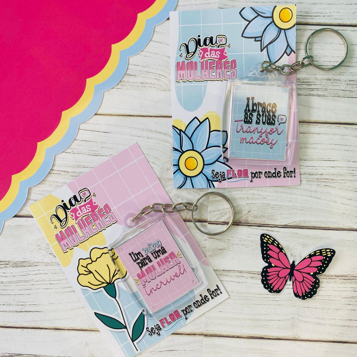 Arquivo de Corte Kit Tag + Chaveiro Dia da Mulher #15718 - Imagem 2