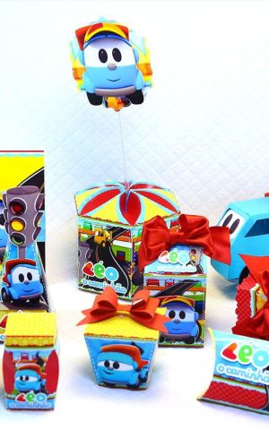 Arquivo de Corte Kit Tema Leo o Caminhao #11084