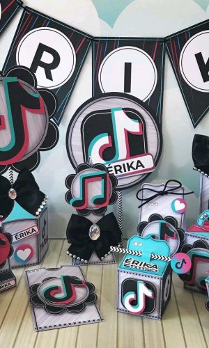 ARQUIVO DE CORTE KIT TIK TOK (#7801) - PDF E STUDIO