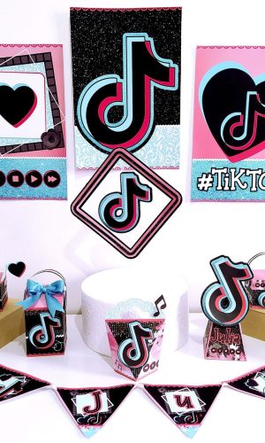 ARQUIVO DE CORTE KIT TIK TOK (#7802) - PDF E STUDIO