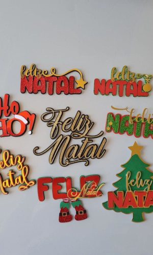 Arquivo de Corte Kit Topos de Bolo Feliz Natal #16717