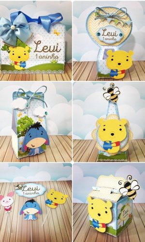 Arquivo de Corte Kit Ursinho Pooh Studio e pdf