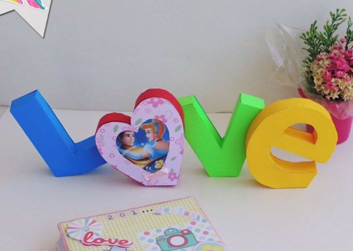 Arquivo de Corte Love Letra em 3d