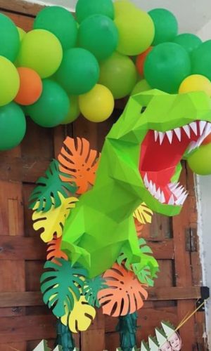 Arquivo de Corte - Low Poly (Dinossauro) 1
