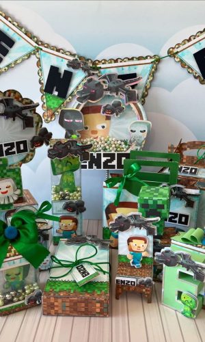 Arquivo de Corte Minecraft Kit Festa