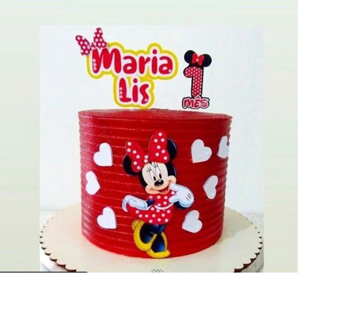 Arquivo de corte Minnie topo de bolo