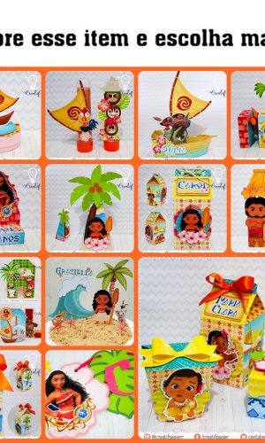Kit com 5: Arquivo de Corte Moana