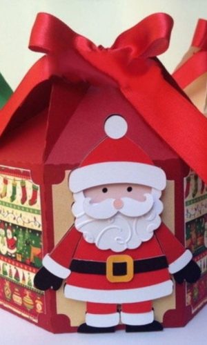 Arquivo de Corte Natal Caixa para Panetone #14602