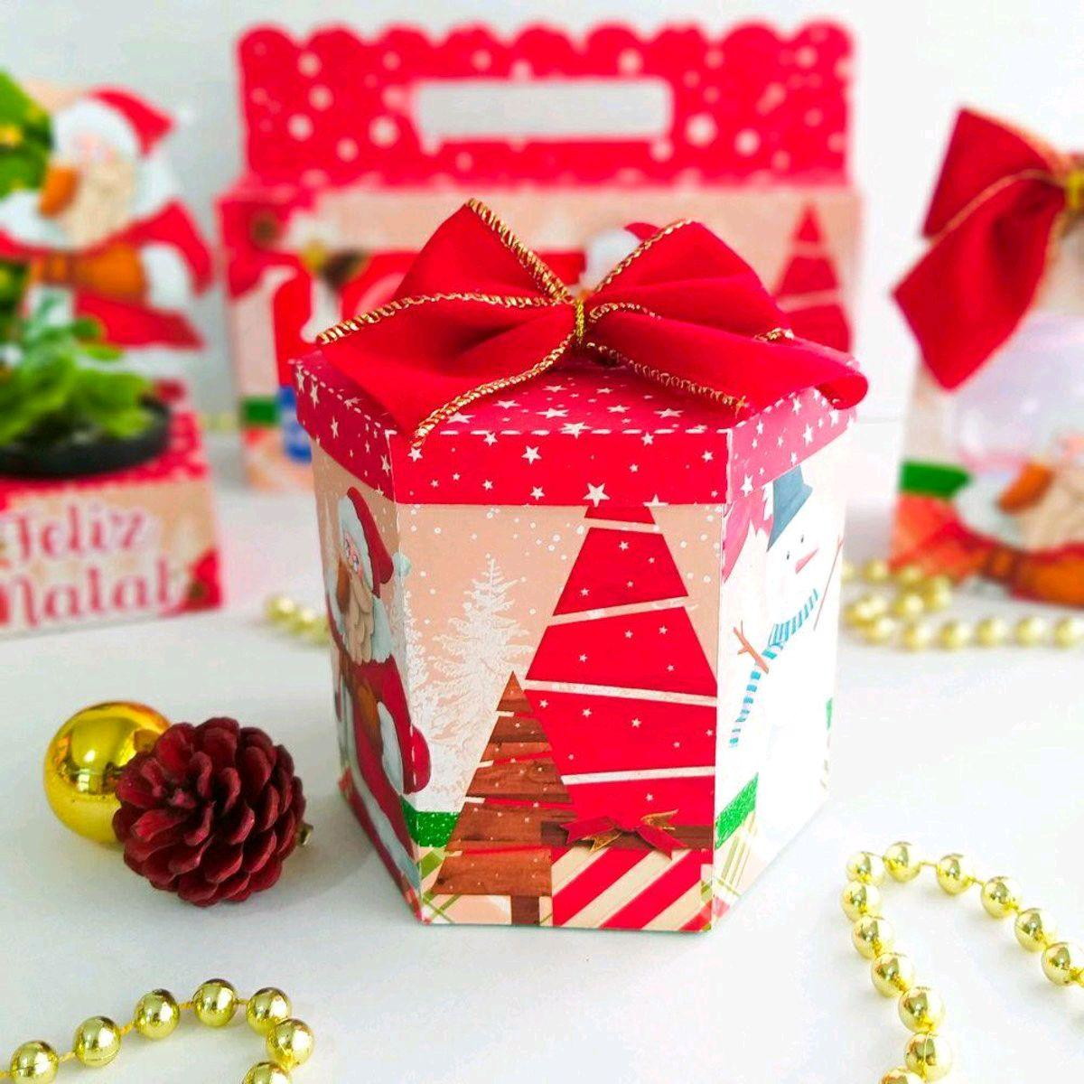 Arquivo de Corte Natal Caixa para Panetone (#2052)studio pdf - Imagem 2