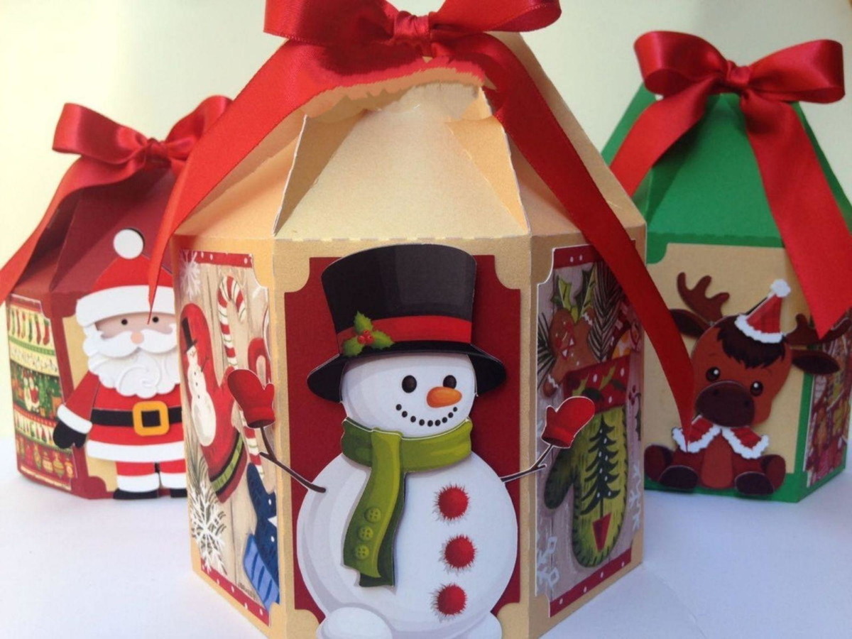 Arquivo de Corte Natal Kit Caixas para Panetone #14602