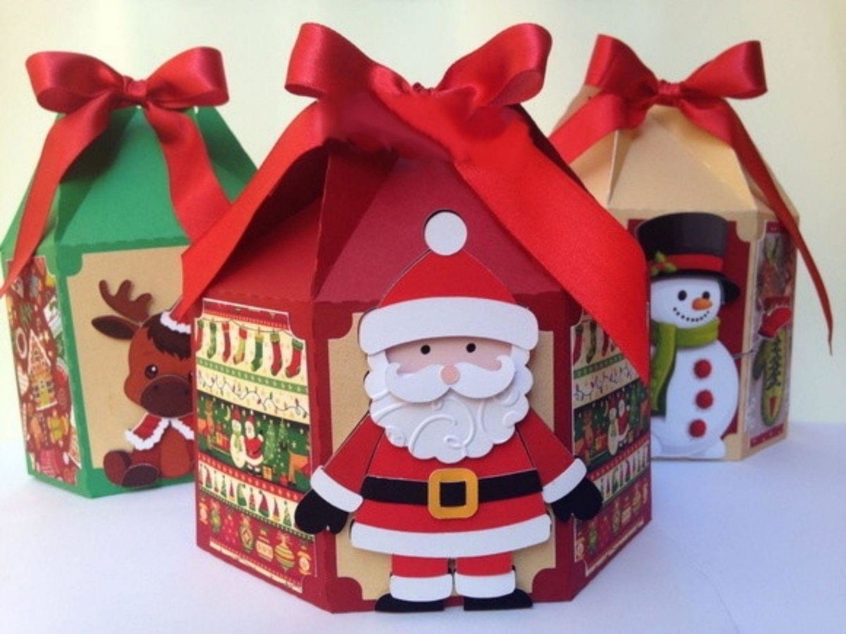 Arquivo de Corte Natal Kit Caixas para Panetone #14602 - Imagem 3
