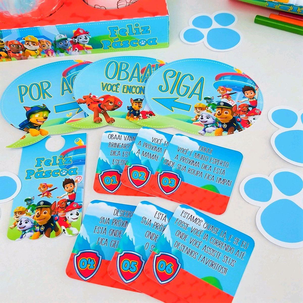 ARQUIVO DE CORTE PASCOA CAÇA AOS OVOS PATRULHA CANINA #3598