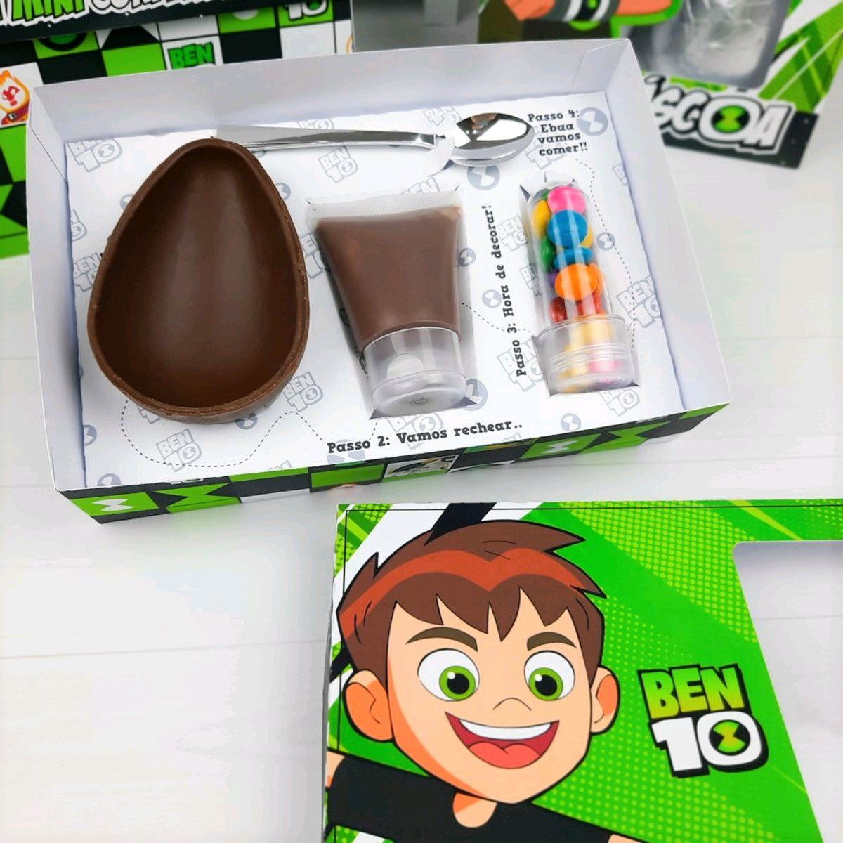 ARQUIVO DE CORTE PASCOA CAIXA MINI CONFEITEIRO BEN 10 #3361